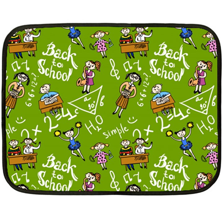 Seamless Pattern With Kids Fleece Blanket (Mini)