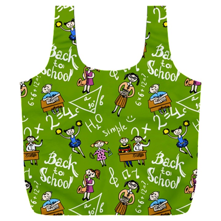 Seamless Pattern With Kids Full Print Recycle Bag (XXXL)