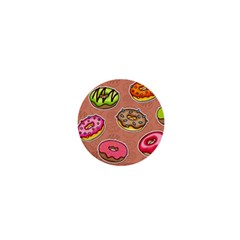 Doughnut Doodle Colorful Seamless Pattern 1  Mini Buttons by Amaryn4rt