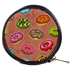 Doughnut Doodle Colorful Seamless Pattern Mini Makeup Bag by Amaryn4rt