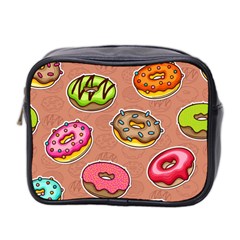 Doughnut Doodle Colorful Seamless Pattern Mini Toiletries Bag (two Sides) by Amaryn4rt