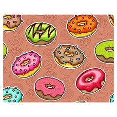 Doughnut Doodle Colorful Seamless Pattern Double Sided Flano Blanket (medium)  by Amaryn4rt