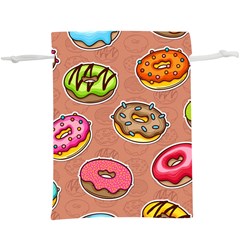 Doughnut Doodle Colorful Seamless Pattern  Lightweight Drawstring Pouch (xl) by Amaryn4rt