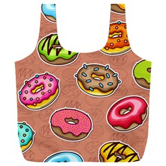 Doughnut Doodle Colorful Seamless Pattern Full Print Recycle Bag (xxl) by Amaryn4rt