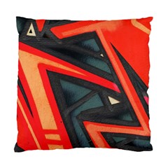 Graffiti Detail Wallpaper Texture Background Standard Cushion Case (one Side) by Amaryn4rt