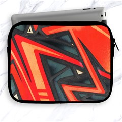 Graffiti Detail Wallpaper Texture Background Apple Ipad 2/3/4 Zipper Cases by Amaryn4rt