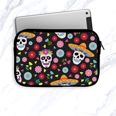 Day Dead Skull With Floral Ornament Flower Seamless Pattern Apple Ipad Mini Zipper Cases by Amaryn4rt