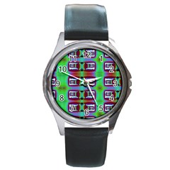 Corridor Nightmare Round Metal Watch by ScottFreeArt