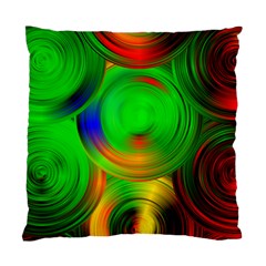 Pebbles In A Rainbow Pond Standard Cushion Case (two Sides) by ScottFreeArt