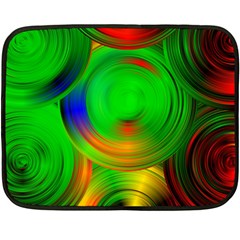 Pebbles In A Rainbow Pond Fleece Blanket (mini) by ScottFreeArt