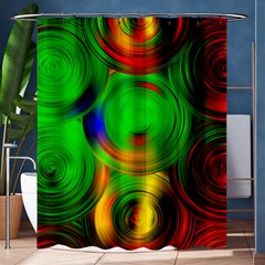 Pebbles In A Rainbow Pond Shower Curtain 60  X 72  (medium)  by ScottFreeArt