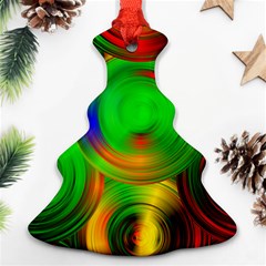 Pebbles In A Rainbow Pond Ornament (christmas Tree) 