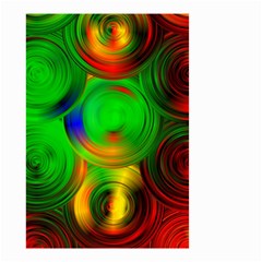 Pebbles In A Rainbow Pond Small Garden Flag (two Sides) by ScottFreeArt