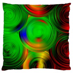 Pebbles In A Rainbow Pond Standard Flano Cushion Case (two Sides) by ScottFreeArt