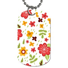 Flower Pattern  Dog Tag (one Side) by alllovelyideas