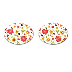 Flower Pattern  Cufflinks (oval) by alllovelyideas