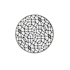 Black And White Ethnic Print Hat Clip Ball Marker (10 Pack)