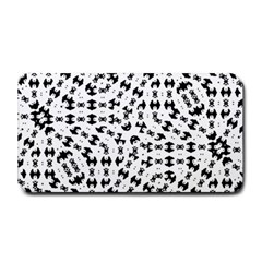 Black And White Ethnic Print Medium Bar Mats