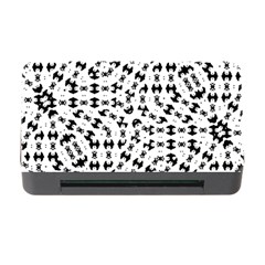 Black And White Ethnic Print Memory Card Reader With Cf