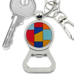 Dotted Colors Background Pop Art Style Vector Bottle Opener Key Chain by Amaryn4rt