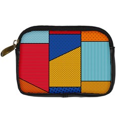 Dotted Colors Background Pop Art Style Vector Digital Camera Leather Case by Amaryn4rt