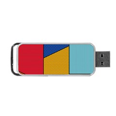 Dotted Colors Background Pop Art Style Vector Portable Usb Flash (one Side) by Amaryn4rt