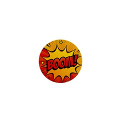 Explosion Boom Pop Art Style 1  Mini Buttons by Amaryn4rt