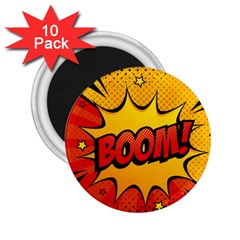 Explosion Boom Pop Art Style 2 25  Magnets (10 Pack)  by Amaryn4rt