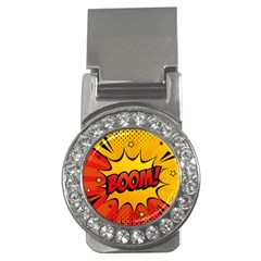 Explosion Boom Pop Art Style Money Clips (cz)  by Amaryn4rt