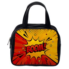 Explosion Boom Pop Art Style Classic Handbag (one Side) by Amaryn4rt