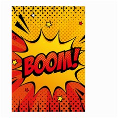 Explosion Boom Pop Art Style Small Garden Flag (two Sides) by Amaryn4rt