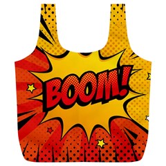 Explosion Boom Pop Art Style Full Print Recycle Bag (xl) by Amaryn4rt