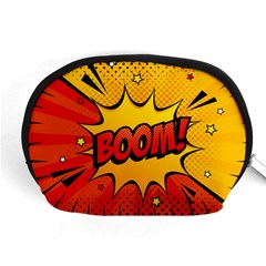 Explosion Boom Pop Art Style Accessory Pouch (medium) by Amaryn4rt