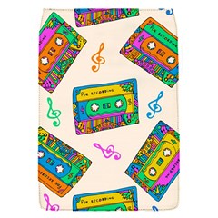 Seamless Pattern With Colorfu Cassettes Hippie Style Doodle Musical Texture Wrapping Fabric Vector Removable Flap Cover (s) by Amaryn4rt