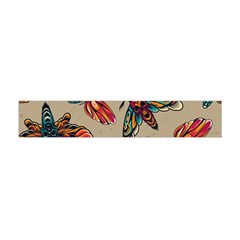 Tattoos Colorful Seamless Pattern Flano Scarf (mini) by Amaryn4rt