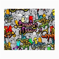 Hip Hop Background Small Glasses Cloth by Amaryn4rt