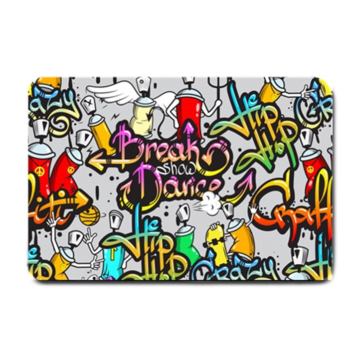 Hip Hop Background Small Doormat 