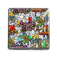 Hip Hop Background Memory Card Reader (square 5 Slot) by Amaryn4rt