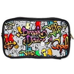 Hip Hop Background Toiletries Bag (one Side) by Amaryn4rt