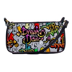 Hip Hop Background Shoulder Clutch Bag by Amaryn4rt