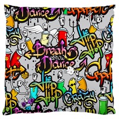 Hip Hop Background Large Flano Cushion Case (two Sides) by Amaryn4rt