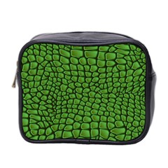 Seamless Pattern Crocodile Leather Mini Toiletries Bag (two Sides) by Amaryn4rt