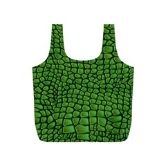 Seamless Pattern Crocodile Leather Full Print Recycle Bag (s) by Amaryn4rt