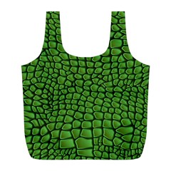 Seamless Pattern Crocodile Leather Full Print Recycle Bag (l) by Amaryn4rt