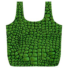 Seamless Pattern Crocodile Leather Full Print Recycle Bag (xxl) by Amaryn4rt