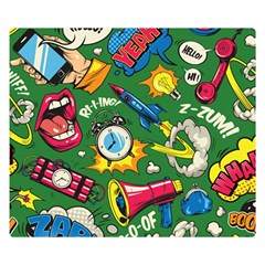 Pop Art Colorful Seamless Pattern Double Sided Flano Blanket (small) 