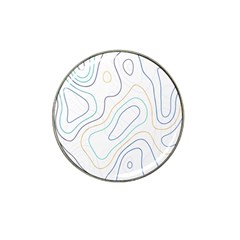 Abstract Colorful Topographic Map Design Vector Hat Clip Ball Marker (4 Pack) by Amaryn4rt