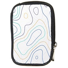 Abstract Colorful Topographic Map Design Vector Compact Camera Leather Case by Amaryn4rt