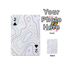 Abstract Colorful Topographic Map Design Vector Playing Cards 54 Designs (mini) by Amaryn4rt