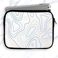 Abstract Colorful Topographic Map Design Vector Apple Ipad 2/3/4 Zipper Cases by Amaryn4rt